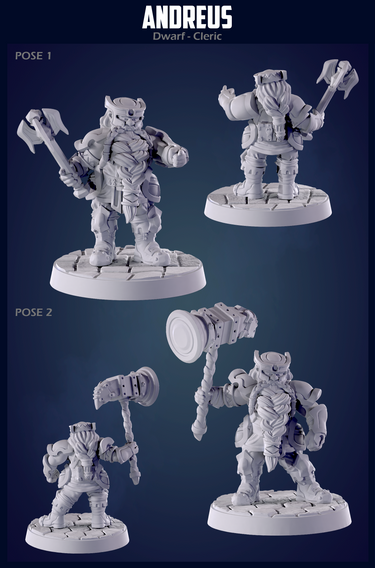Andreus the Dwarf Cleric